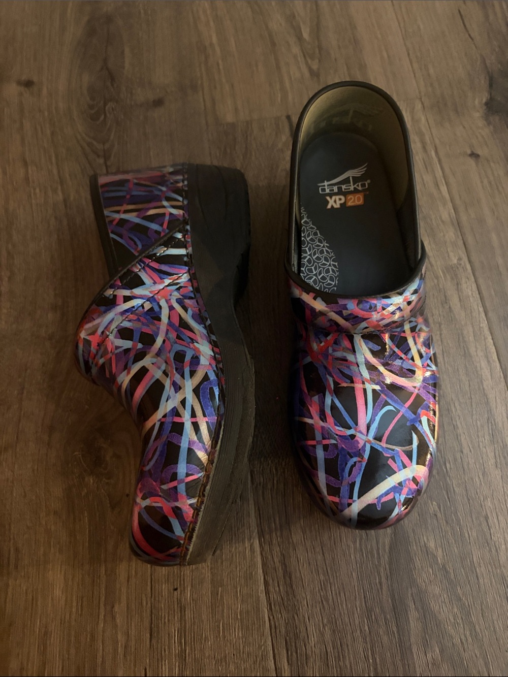 Dansko XP 2.0 Multicolor Abstract Clogs - Picture 2 of 8
